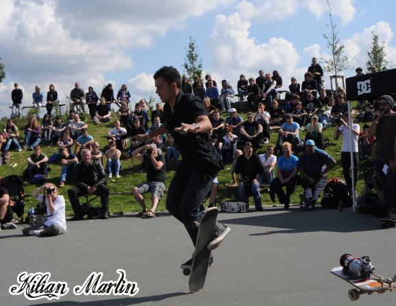 Kilian 1st place WORLD CUP FREESTYLE SKATEBOARDING 2010