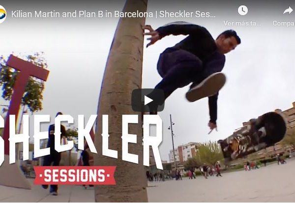 Kilian Martin skating Barcelona in Sheckler Sessions