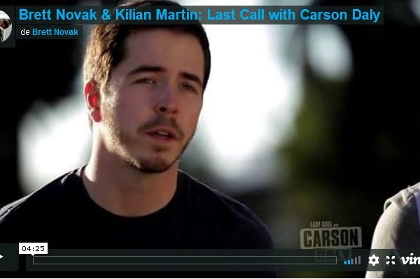 Kilian Martin «Last Call» on the Carson Daly TV Show.